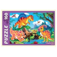 Пазлы "Мир динозавров № 18", 160 элементов Рыжий кот