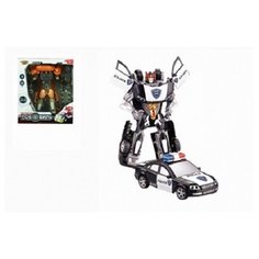 Робот-трансформер "Робобиль. Полицейский автомобиль", со звуковым эффектом, 20 см Yako