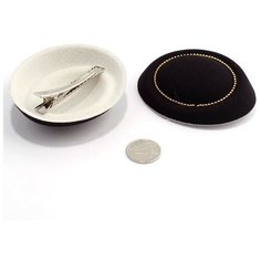 Шляпа (таблетка) для куклы, цвет: черный, 8х7 см, 2 штуки, арт. КЛ.21575 Magic 4 Toys