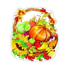 Плакат вырубной А3 "Корзина на праздник осени" Творческий центр Сфера