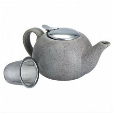 Заварочный чайник с фильтром и подставкой "Rosario", 750 мл, цвет: серый, артикул Ф19-059R