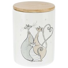 Банка для сыпучих продуктов "Усатое счастье", 850 мл ENS