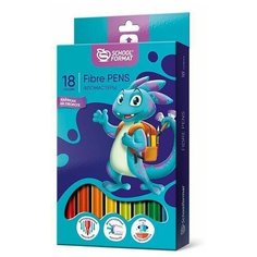 Фломастеры "Smart dino", 18 цветов SchoolФормат
