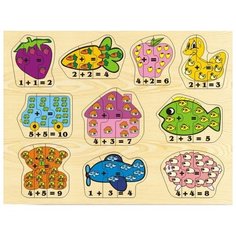 Рамка-вкладыш "Арифметические пазлы 1" Чудо Дерево