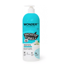 WONDER LAB экогель для мытья посуды овощей и фруктов Innovative Formula жасмин и морская соль, 1 л