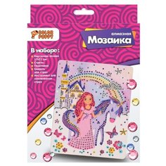 Алмазная мозаика Color Puppy "Принцесса с единорогом", 17*21 см (70018)