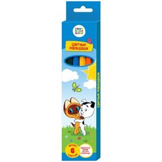 Синеполис Цветные карандаши Котенок по имени Гав, 6 цветов (СМФ 13001)