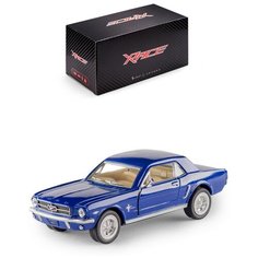 Детская инерционная металлическая машинка Serinity Toys с открывающимися дверями, модель Ford Mustang, синий