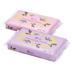 Бумажные розовые двухслойные салфетки с коэнзимом Q10 "Ellemoi. Pink", 110 штук (1 пачка)