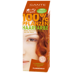 Натуральная краска Sante Naturkosmetik 100% Pflanzen Haarfarbe Flammenrot, 100 г