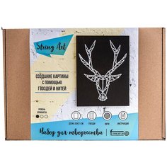 String Art Lab Набор для творчества Олень, минимализм (A4M002)