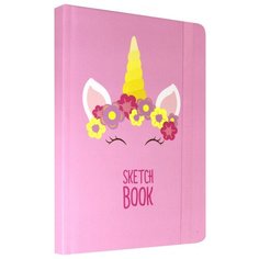 Скетчбук Проф-Пресс Единорожек 21 х 14.8 см (A5), , 80 л.