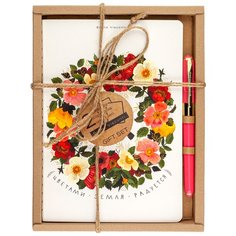 Канцелярский набор Bruno Visconti Венок (7-40-001/97-3), 3 пр., бежевый