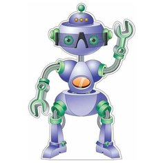 Плакат вырубной "Робот", А3 Творческий центр Сфера