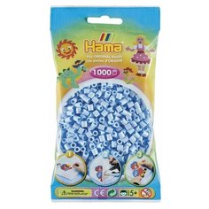 Бусинки для термомозаики "Midi", 1000 штук, цвет: небесно-голубой пастельный Hama