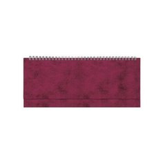 Планинг недатированный "Бумвинил", бордовый Альт