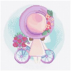 Кристальная мозаика (алмазная вышивка) Фрея "Еду в лето", 30x30 см, арт. ALVK-87