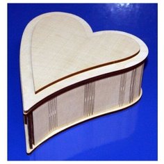 Заготовка из дерева "Шкатулка. Сердечко №2", малая Созвездие