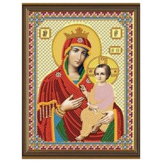 Набор для вышивания бисером Нова Слобода "Богородица Скоропослушница", 13х17 см, арт. С6007 Nova Sloboda