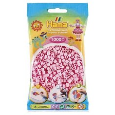 Бусинки для термомозаики "Midi", 1000 штук, цвет: розовый пастельный Hama