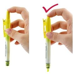 Выделитель текста автоматический "Highlighter-S", жёлтый Morris
