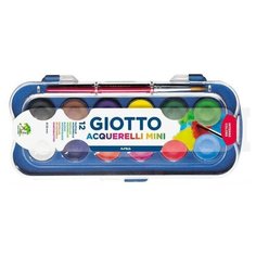 GIOTTO Акварельные краски Colour Blocks Mini с кистью (352300), 12 цв.