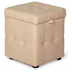 Пуф банкетка Деко малый, светло-бежевый, Delicatex