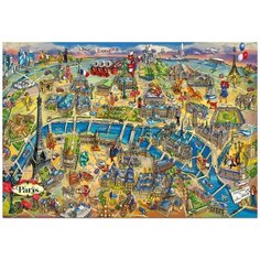Пазл Educa 500 деталей: Карта Парижа