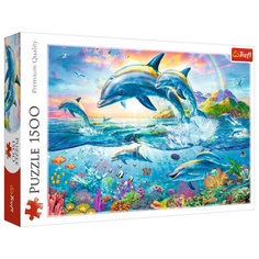Пазл Trefl 1500 деталей: Семья дельфинов
