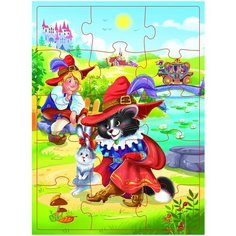 Пазл "Кот в сапогах", 12 деталей Учитель