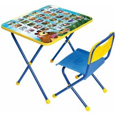 Набор детской мебели "Маша и медведь" (стол+стул пластиковый) Nika