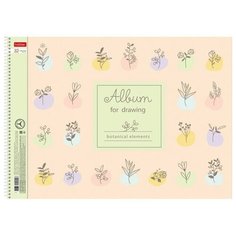 Альбом для рисования на спирали "Ботаника", А3, 32 листа Hatber