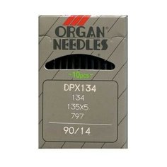 Набор игл для промышленных швейных машин DP * 5/ 90, 10 штук Organ