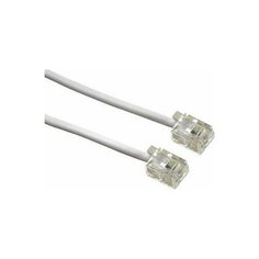 Кабель телефонный Hama H-44935 3 м, белый, RJ-11 (m)- RJ-11 (m)