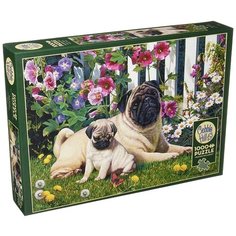 Пазл Cobble Hill 1000 деталей: Семейство мопсов