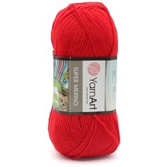 Пряжа YarnArt "Super Merino", 300 м, 5 мотков по 100 г, цвет: 251 красный