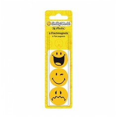 Магниты "SmileyWorld", 24 мм, 6 штук Herlitz