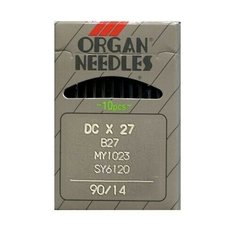 Набор игл для промышленных швейных машин DC * 27/ 90, 10 штук, арт. B-27 Organ