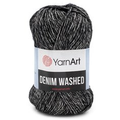 Пряжа YarnArt "Denim Washed", цвет: 922 черный, 130 м, 50 грамм (10 мотков)