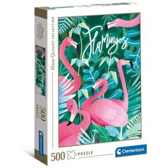 Пазл Clementoni 500 деталей: Фламинго