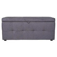 Пуф банкетка Деко большой, цвет серый, Delicatex