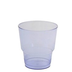 Набор стаканов одноразовых для холодных напитков "Кристалл", синий (6 штук по 0,2 л) Мистерия