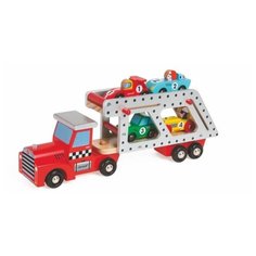 Автовоз с 4 гоночными машинками Janod