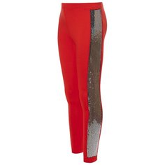 Леггинсы Nota Bene 201271504 размер 116, красный/серебристый