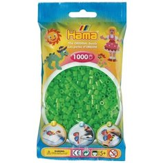 Бусинки для термомозаики "Midi", 1000 штук, цвет: зеленый Hama