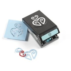 Фигурный дырокол гирлянда "Сердца", 5,5 см EK Success