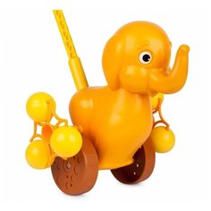 Каталка на палочке "Солнечный слоненок" РосИгрушка