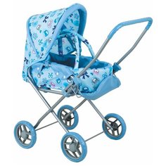 Коляска-трансформер Buggy Boom Mixy (8029) голубой/бантик