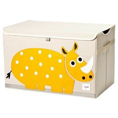 Сундук для хранения игрушек 3 Sprouts "Носорог", цвет: жёлтый, бежевый