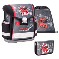 Belmil Ранец Classy War Of Dragons с наполнением (403-13/O/9/SET), черный